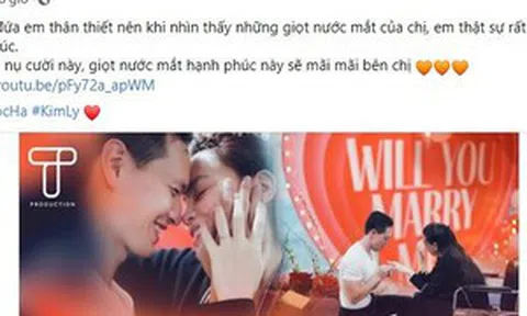 Dàn sao Việt rầm rộ chia sẻ cảnh cầu hôn đầy nước mắt của Hồ Ngọc Hà